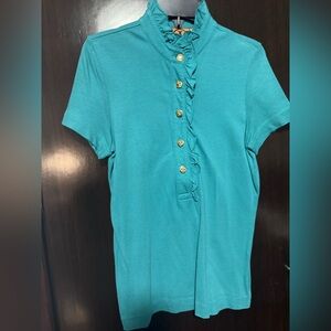 Aqua tory burch button down shirt! Size xs!